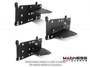 Ford Bronco Front License Plate Relocation Kit - Modular Bumper Ford Bronco Front License Plate Relocation Kit - Modular Bumper